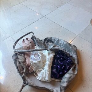 Elegant Women's Intimates Set - White, Pink, and Purple